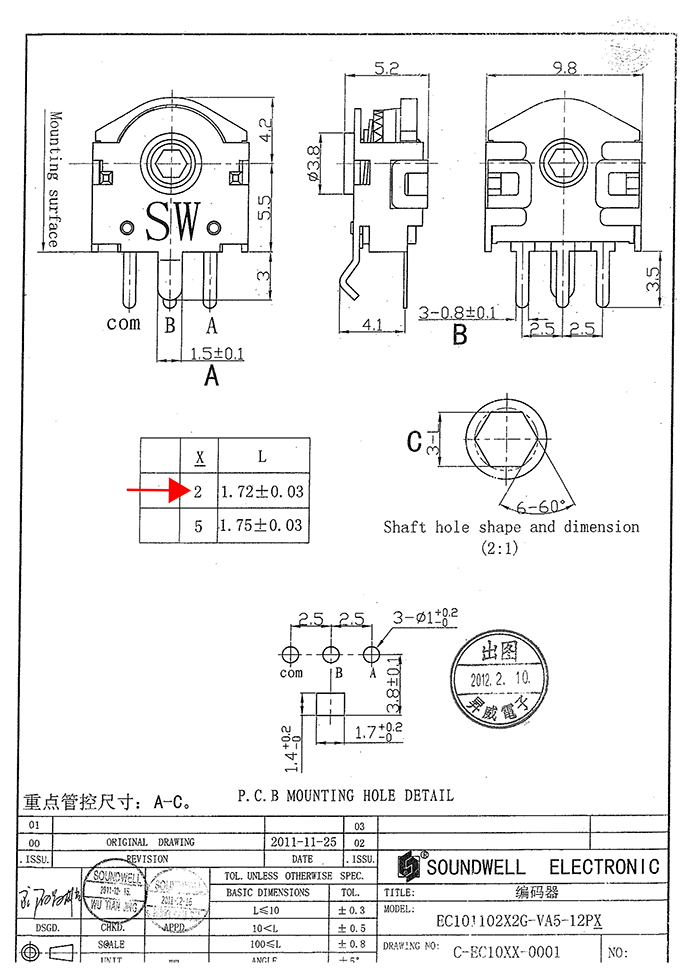 EC10編碼器規格書